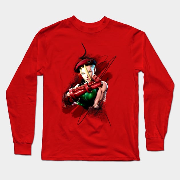 Cammy pose Long Sleeve T-Shirt by Thorant Gaming